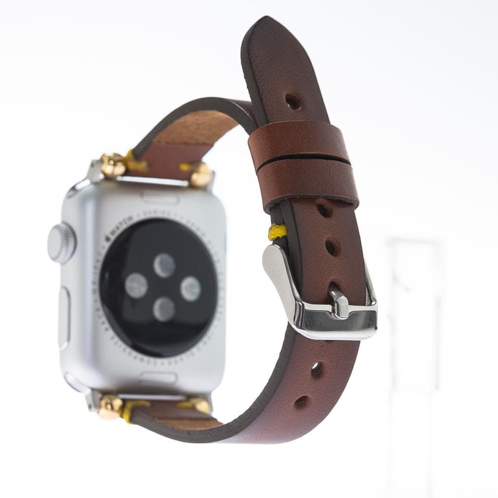 Leather Apple Watch Bands - Ferro Seamy Style Bouletta
