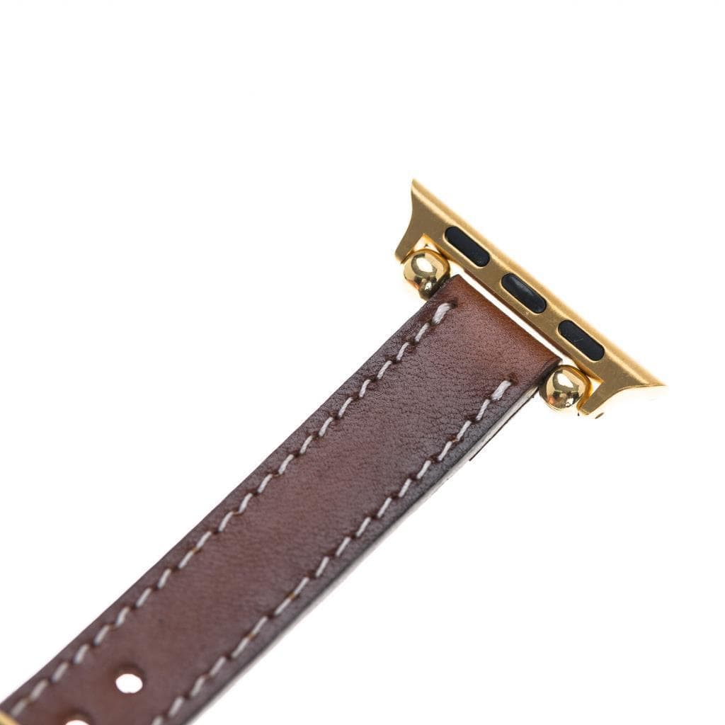 Leather Apple Watch Bands - Ferro Seamy Style Bouletta