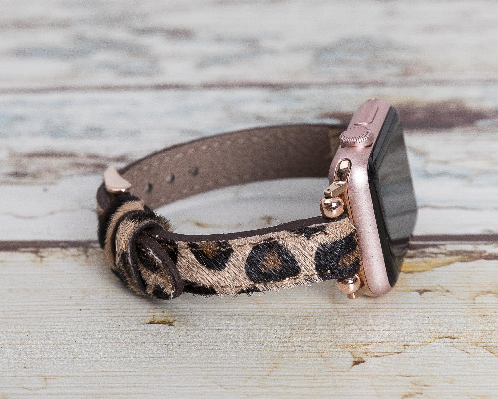 Leather Apple Watch Bands - Ferro Seamy Style LE01 Bouletta