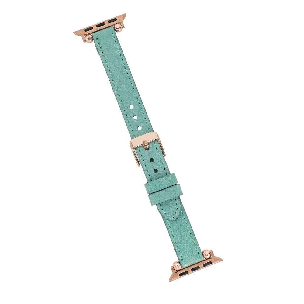 Leather Fitbit Watch Bands - Ferro Rose Trok Style Bouletta