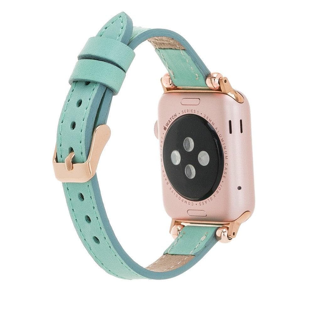 B2B - Leather Fitbit Watch Bands - Ferro Rose Trok Style Bouletta B2B