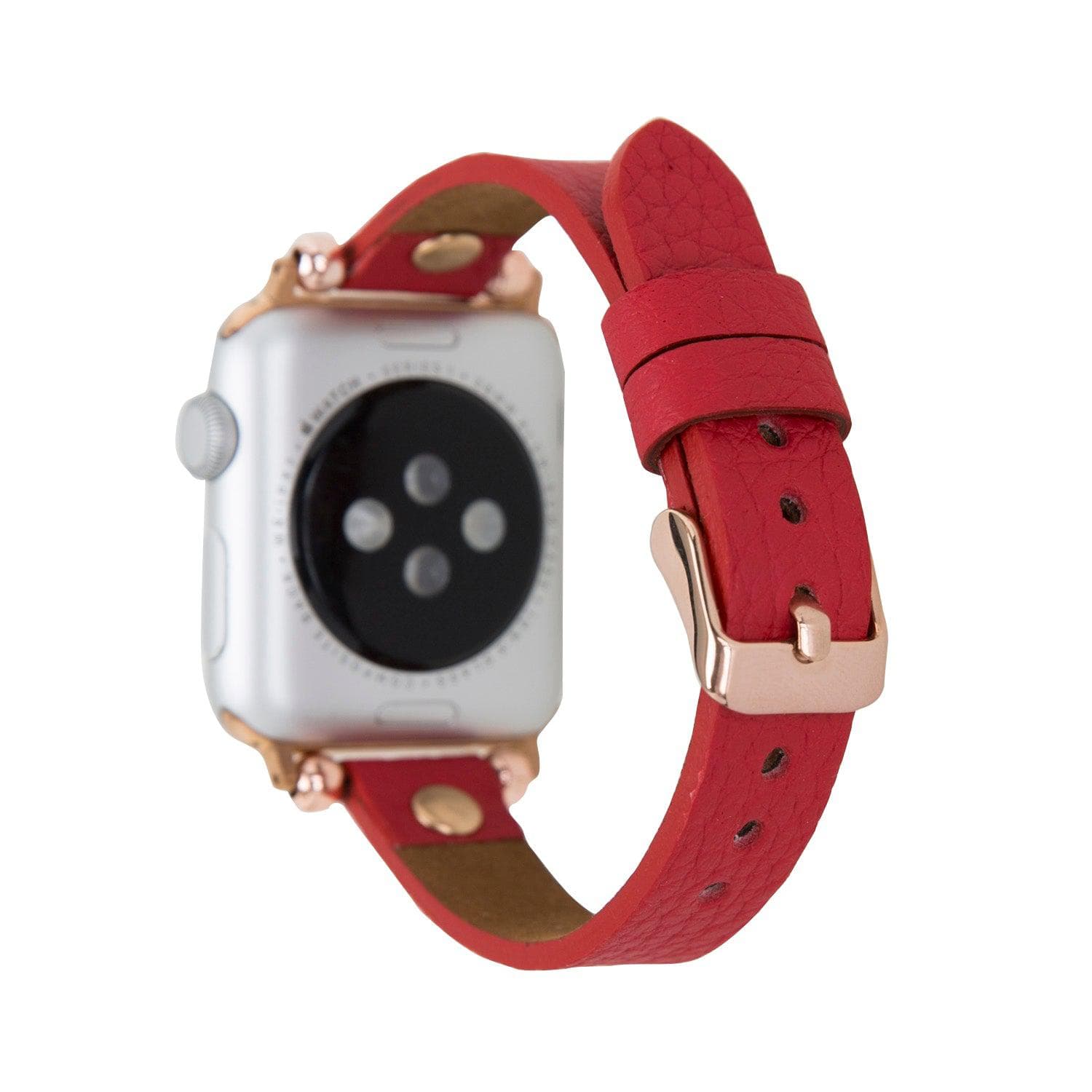 Leather Fitbit Watch Bands - Ferro Rose Trok Style Bouletta