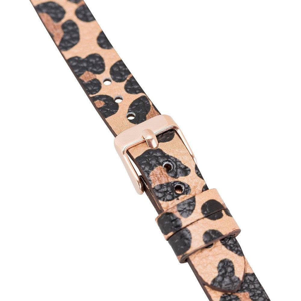 Leather Fitbit Watch Bands - Ferro Rose Trok Style Bouletta