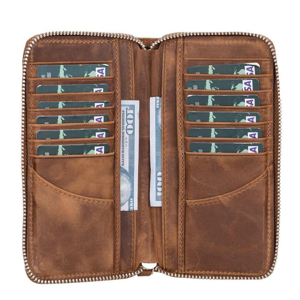 B2B - Ovis Universal Leather Wallet Case 6.5" G2 Bouletta B2B