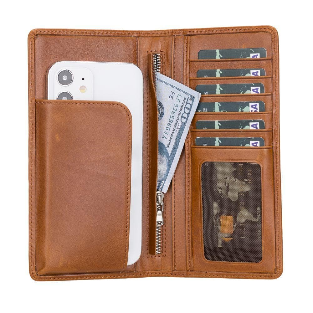 Evra Universal Leather Wallet Rustic Tan Bouletta Shop