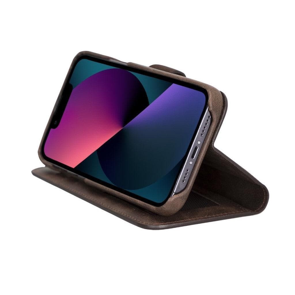 Full Leather Coating Detachable Wallet Case for Apple iPhone 13 Series Bouletta LTD