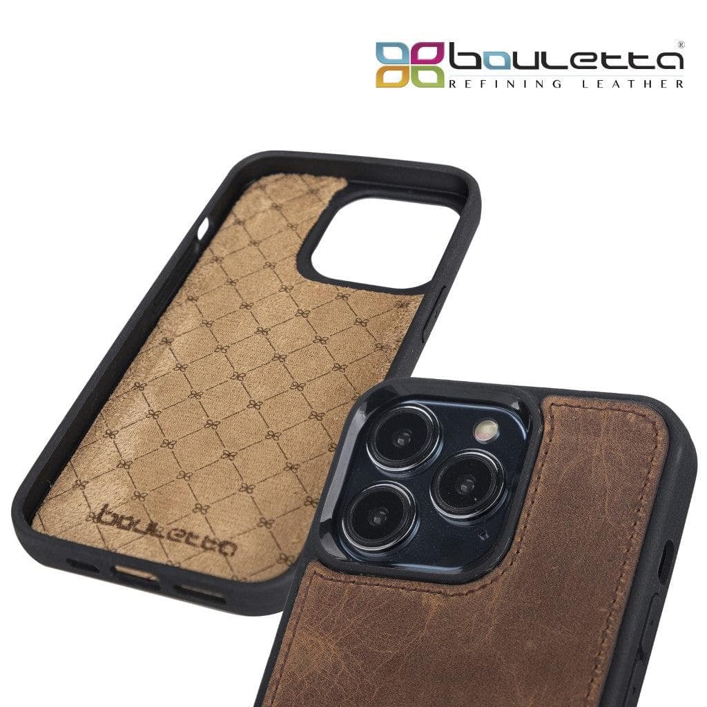 Apple iPhone 13 Series Leather Case with Flexible Back Cover Bouletta LTD