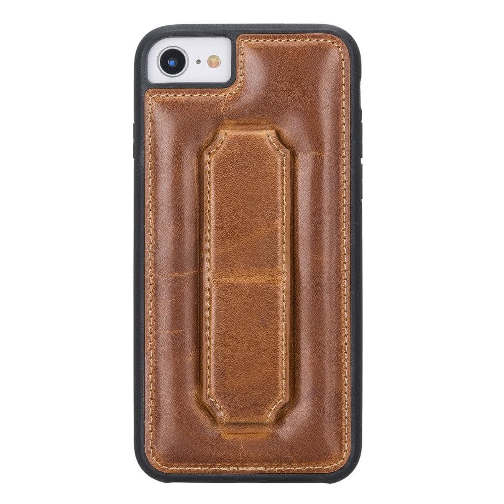 iPhone series Leather back cover case with hand