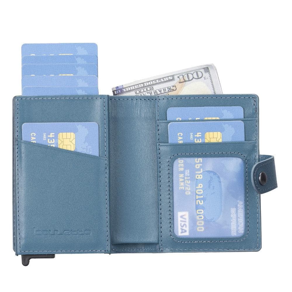 Leather Palertag Zip Mechanical Card Holder Bouletta B2B