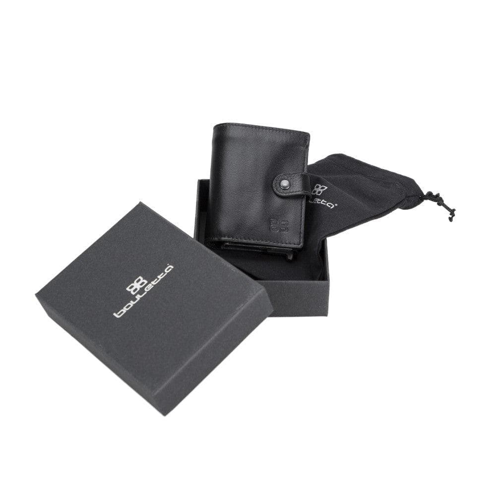 Leather Palertag Zip Mechanical Card Holder Bouletta B2B