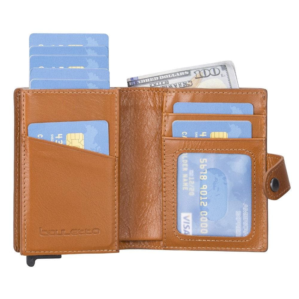 Leather Palertag Zip Mechanical Card Holder Bouletta B2B