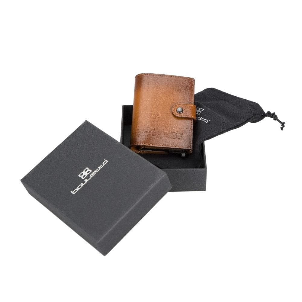 Leather Palertag Zip Mechanical Card Holder Bouletta B2B