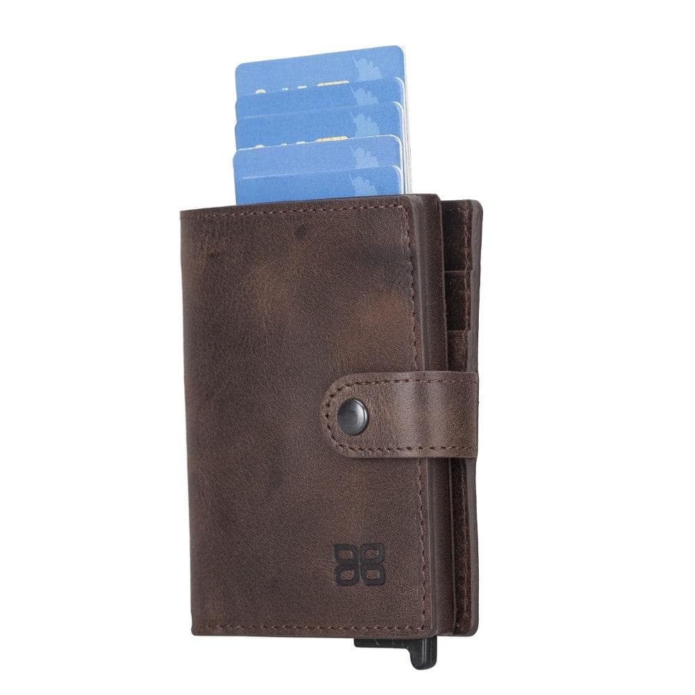 Leather Palertag Zip Mechanical Card Holder Bouletta B2B
