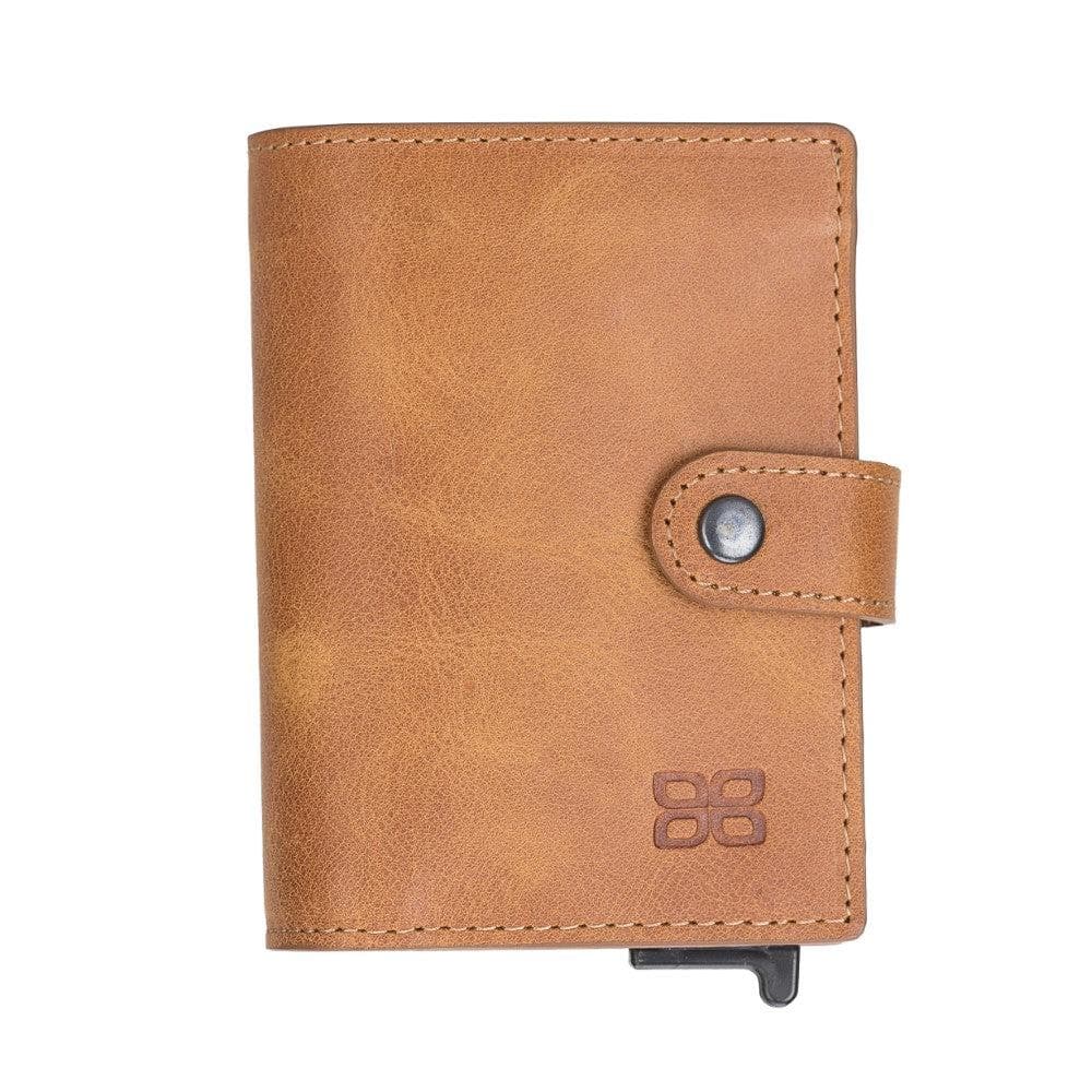 Leather Palertag Zip Mechanical Card Holder Bouletta B2B