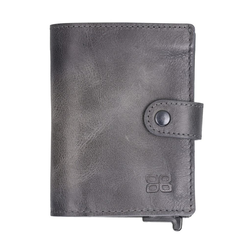 Leather Palertag Zip Mechanical Card Holder Bouletta B2B