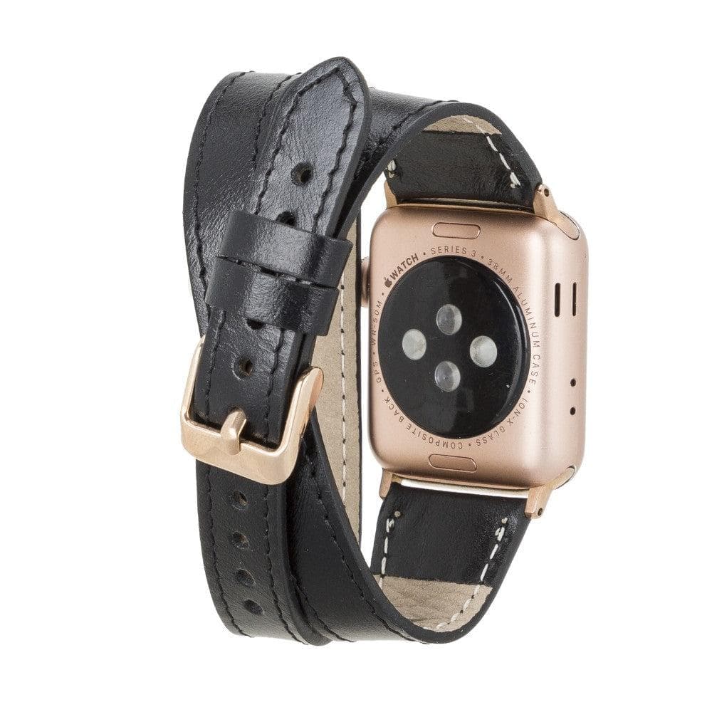 Leeds Double Tour Slim Apple Leather Watch Strap Bouletta