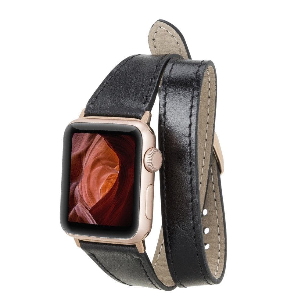 Leeds Double Tour Slim Apple Leather Watch Strap RST1 Bouletta