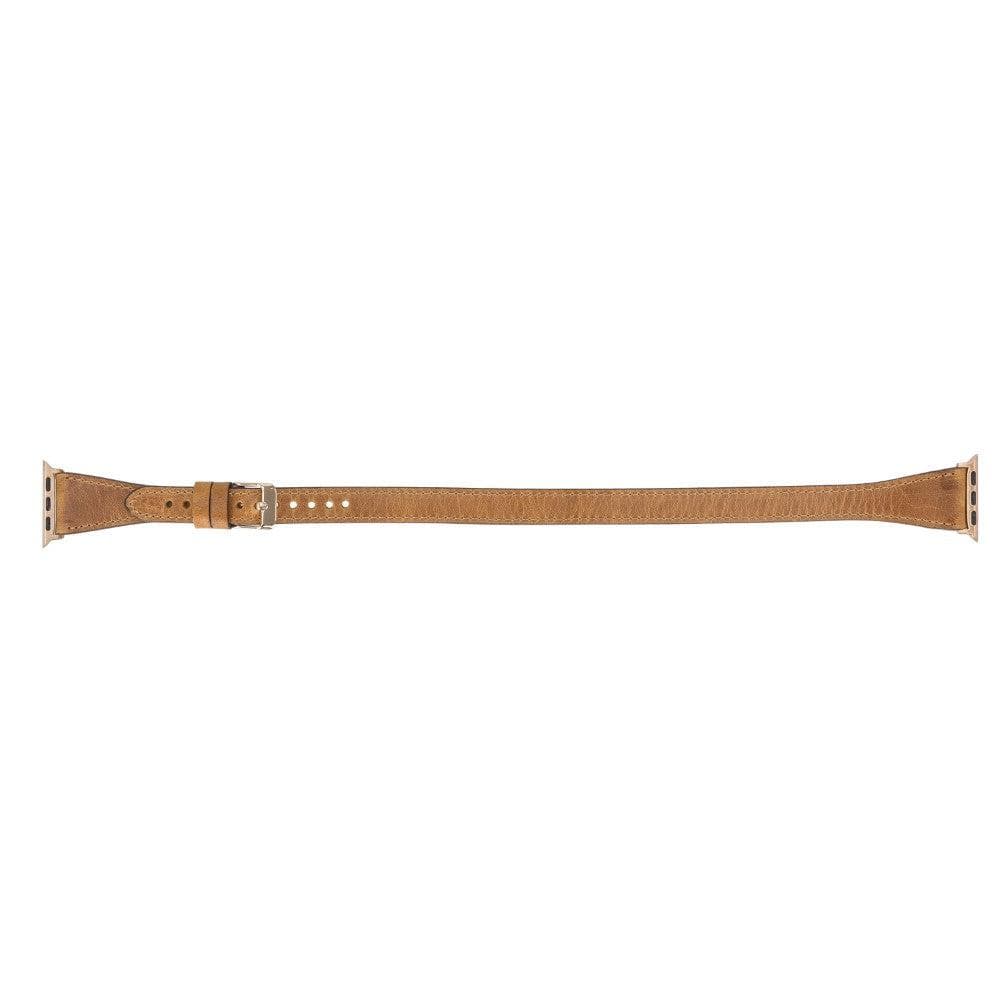 Leeds Double Tour Slim Apple Leather Watch Strap Bouletta