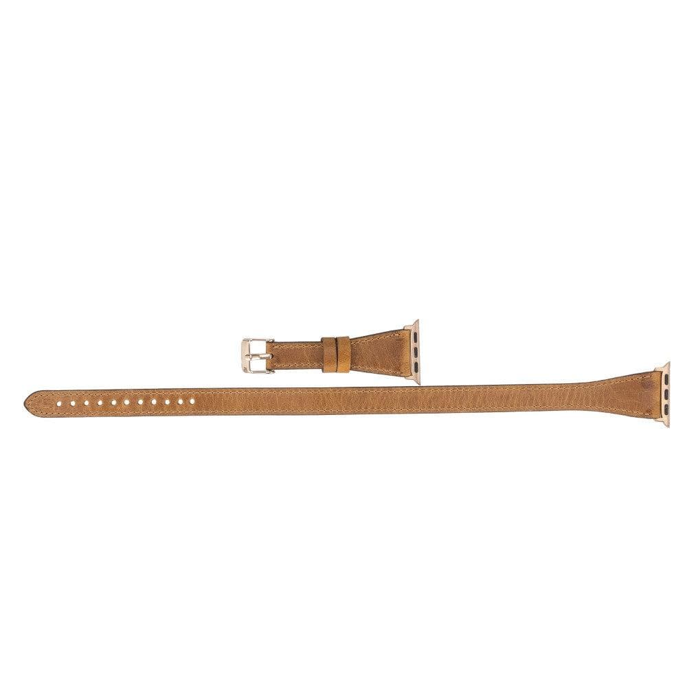 Leeds Double Tour Slim Apple Leather Watch Strap Bouletta