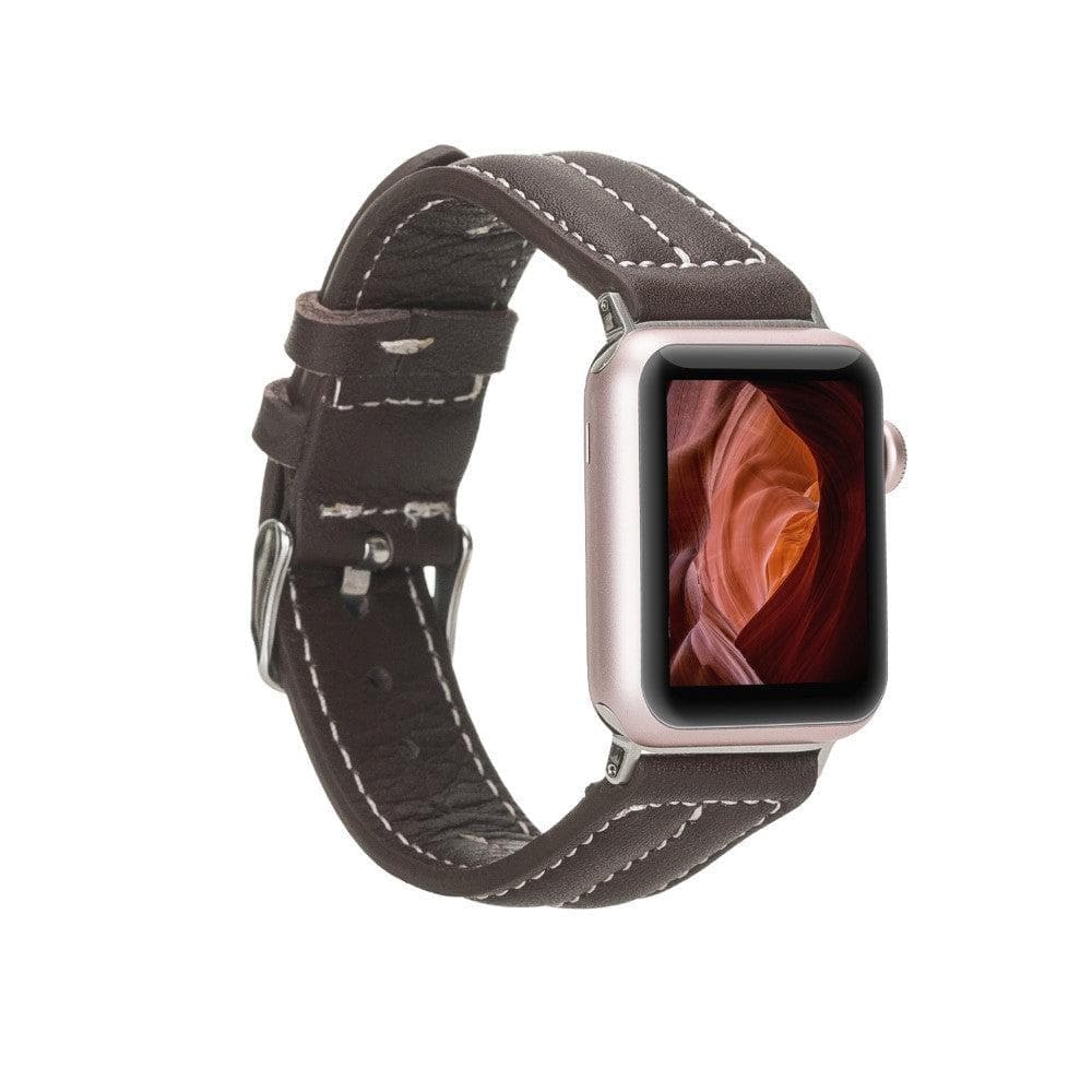 Lincoln Classic Apple Watch Leather Strap Brown-NM3 Bouletta