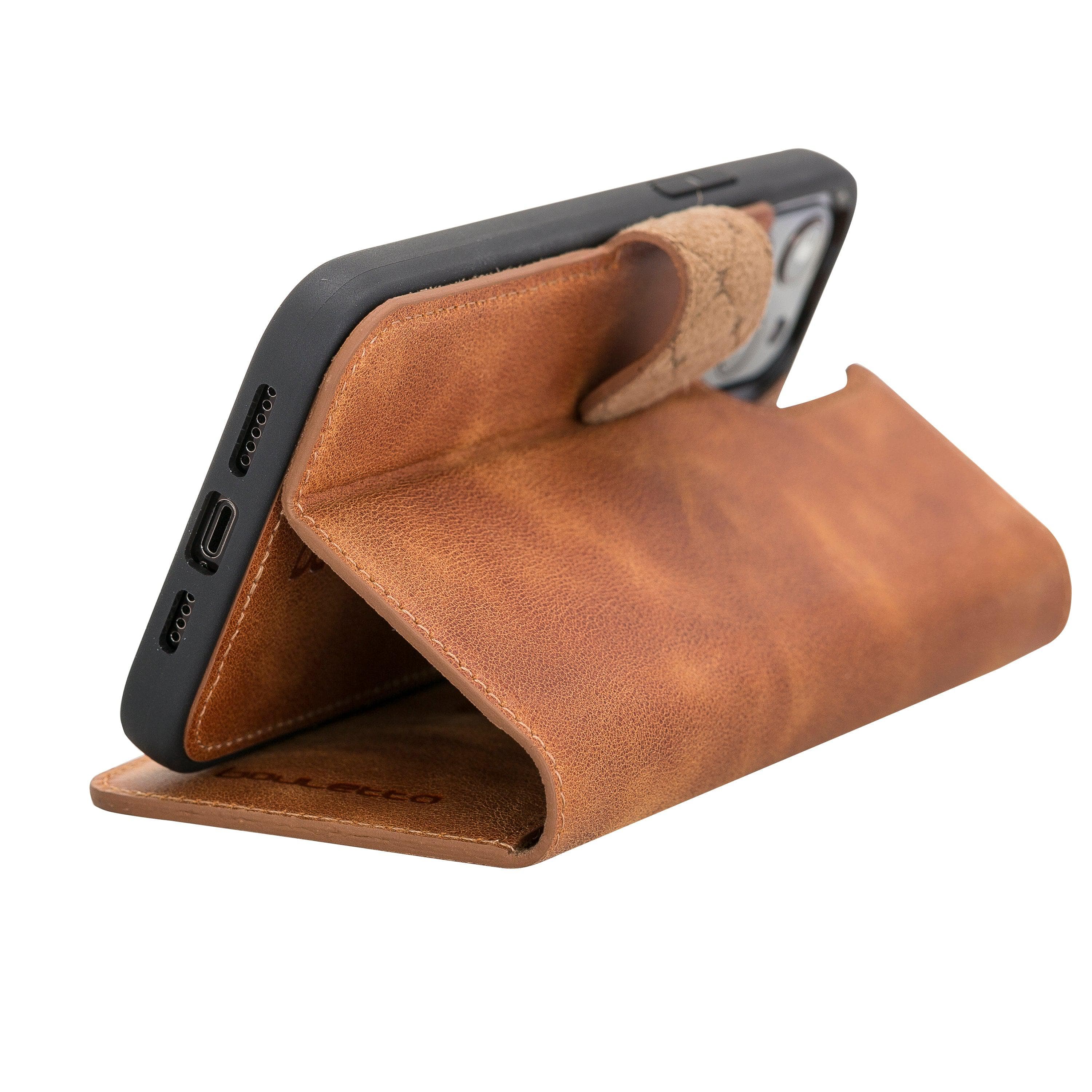 Detachable Leather Wallet Cases for Apple iPhone 12 Series Bouletta LTD