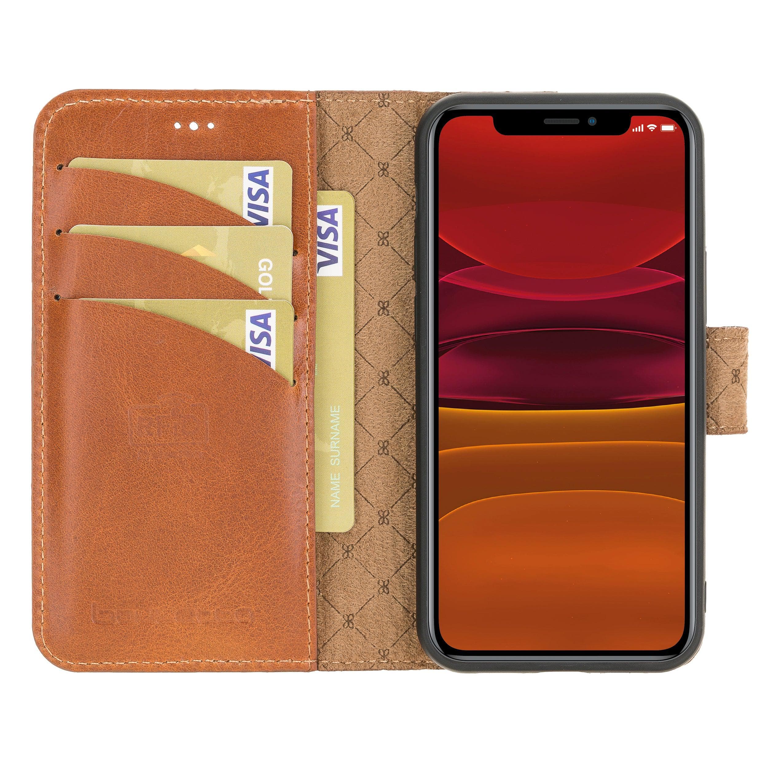 Detachable Leather Wallet Cases for Apple iPhone 12 Series Bouletta LTD