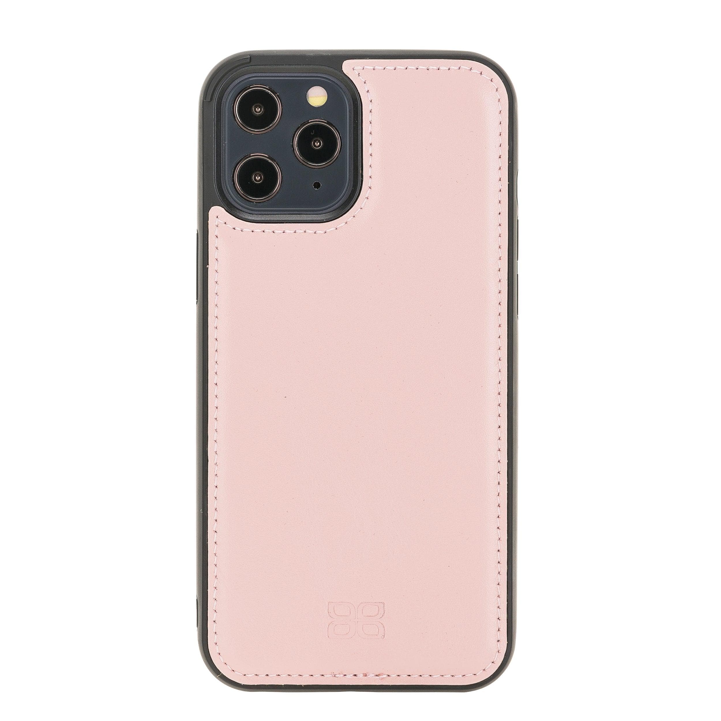 Flexible Leather Back Cover for Apple iPhone 12 Series iPhone 12 Pro Max / Pink Bouletta LTD