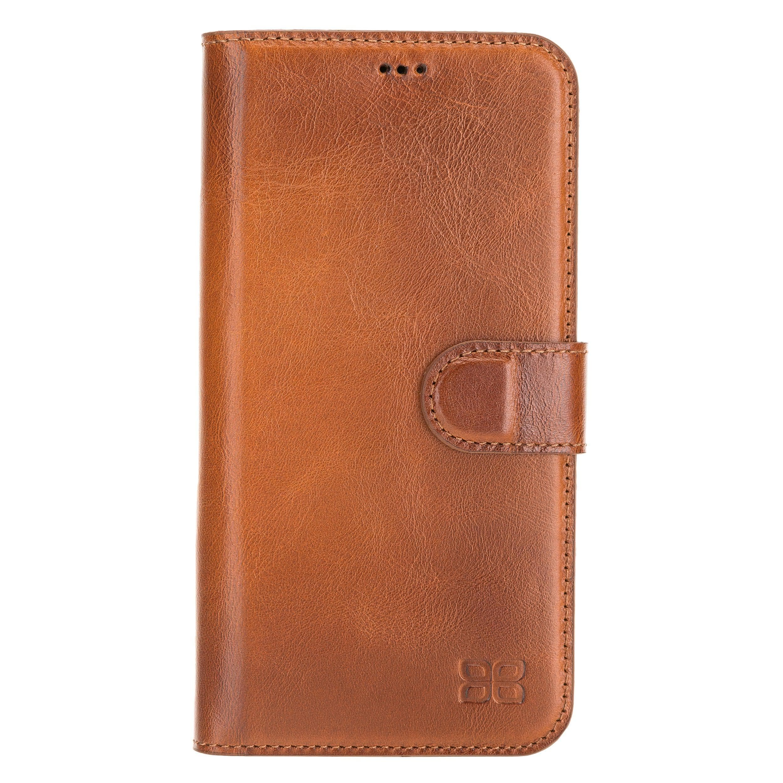 Non Detachable Leather Wallet Cases for Apple iPhone 12 Series Bouletta LTD