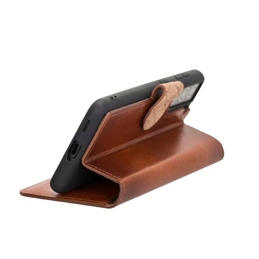 Non-Detachable Leather Wallet Cases for Samsung Galaxy S21 Series Bouletta LTD