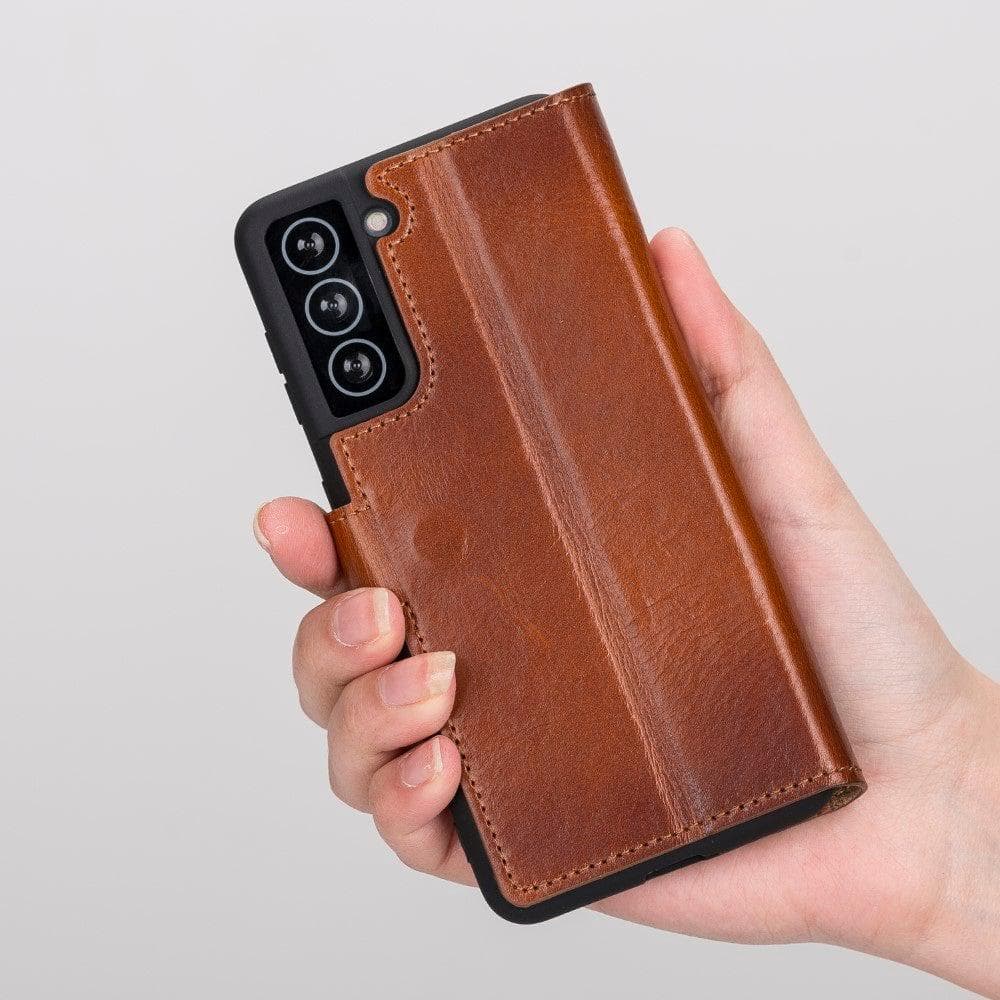 Non-Detachable Leather Wallet Cases for Samsung Galaxy S21 Series Bouletta LTD