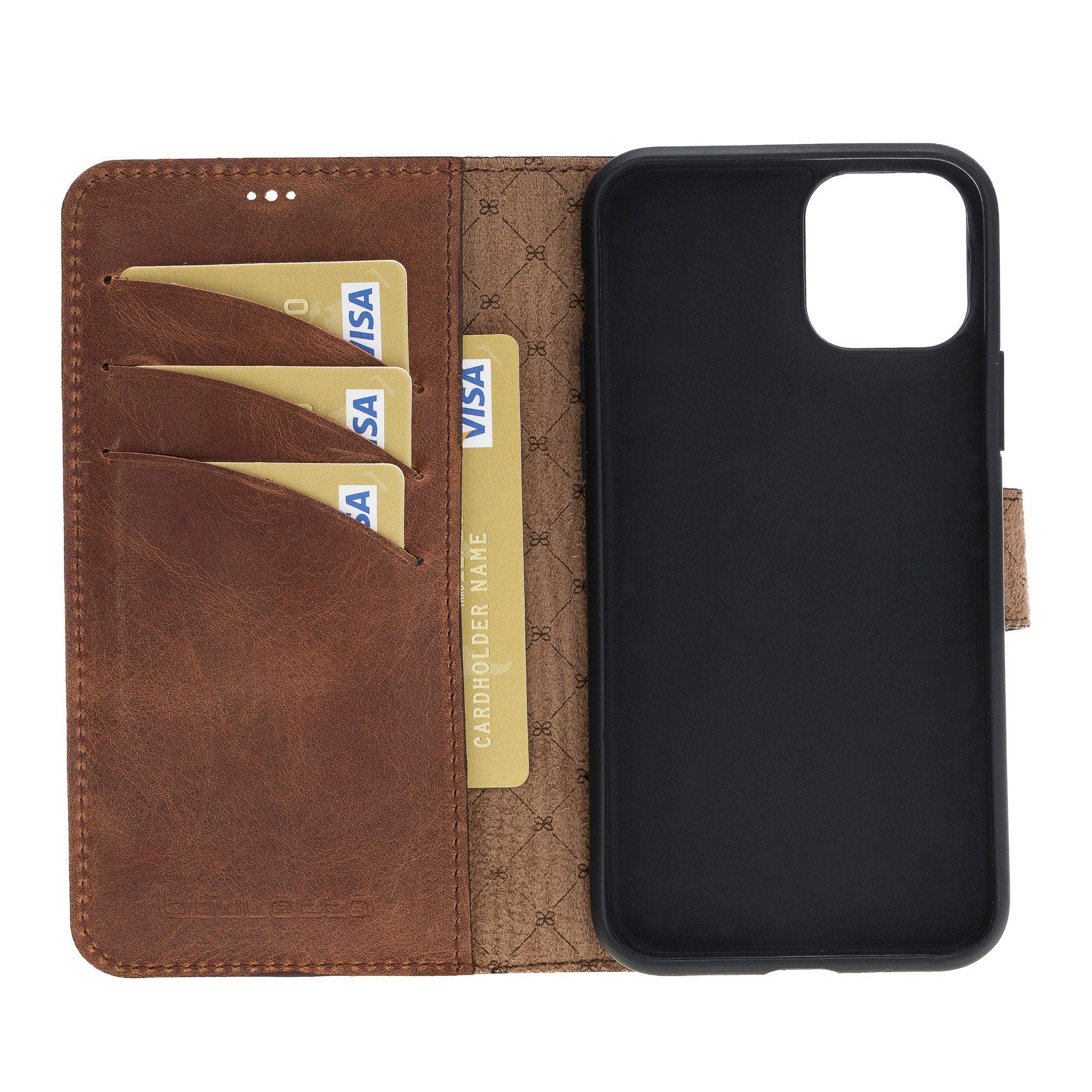 Wallet Folio with ID Slot Leather Wallet Case For Apple iPhone 11 Series Bouletta LTD