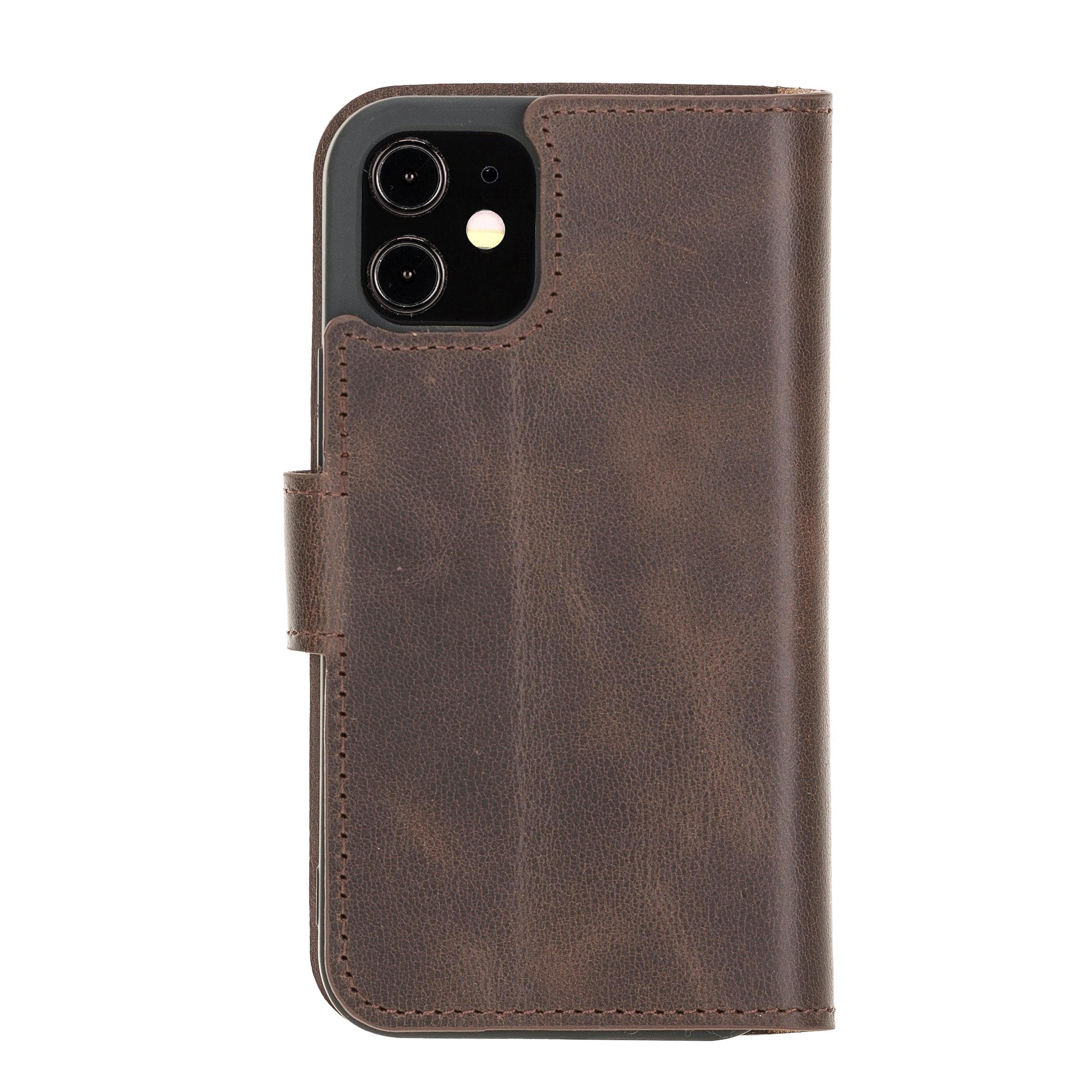 Non Detachable Leather Wallet Cases for Apple iPhone 12 Series Bouletta LTD