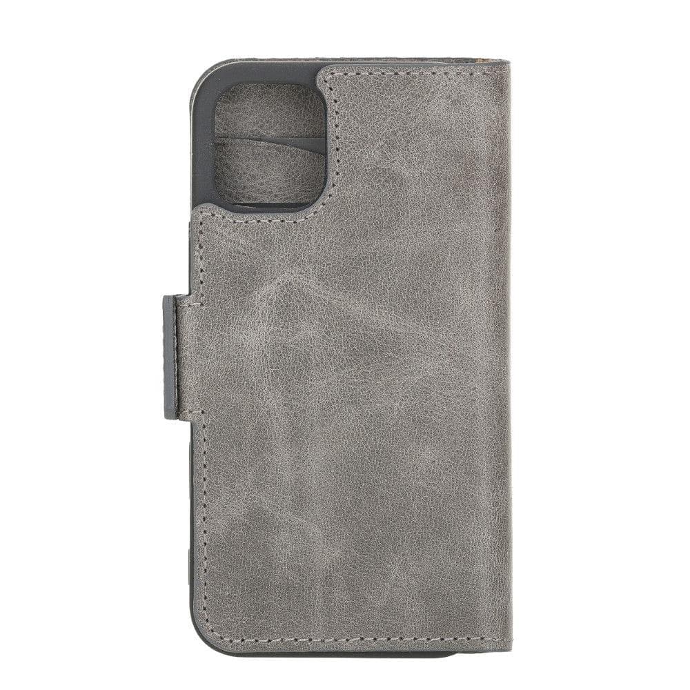 Non Detachable Leather Wallet Cases for Apple iPhone 12 Series Bouletta LTD