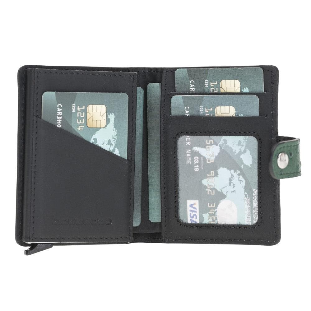 Palermo Zip Mechanical Leather Card Holder Bouletta LTD