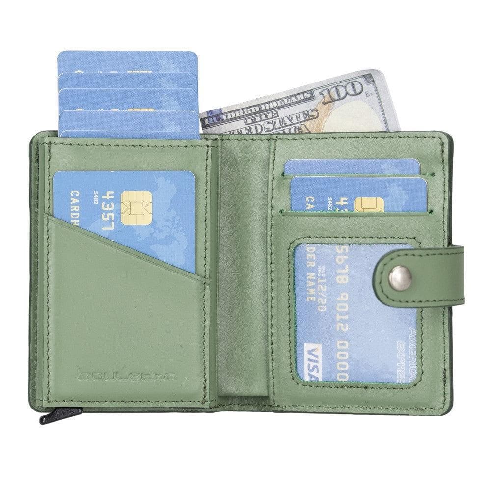 Palermo Zip Mechanical Leather Card Holder Bouletta LTD