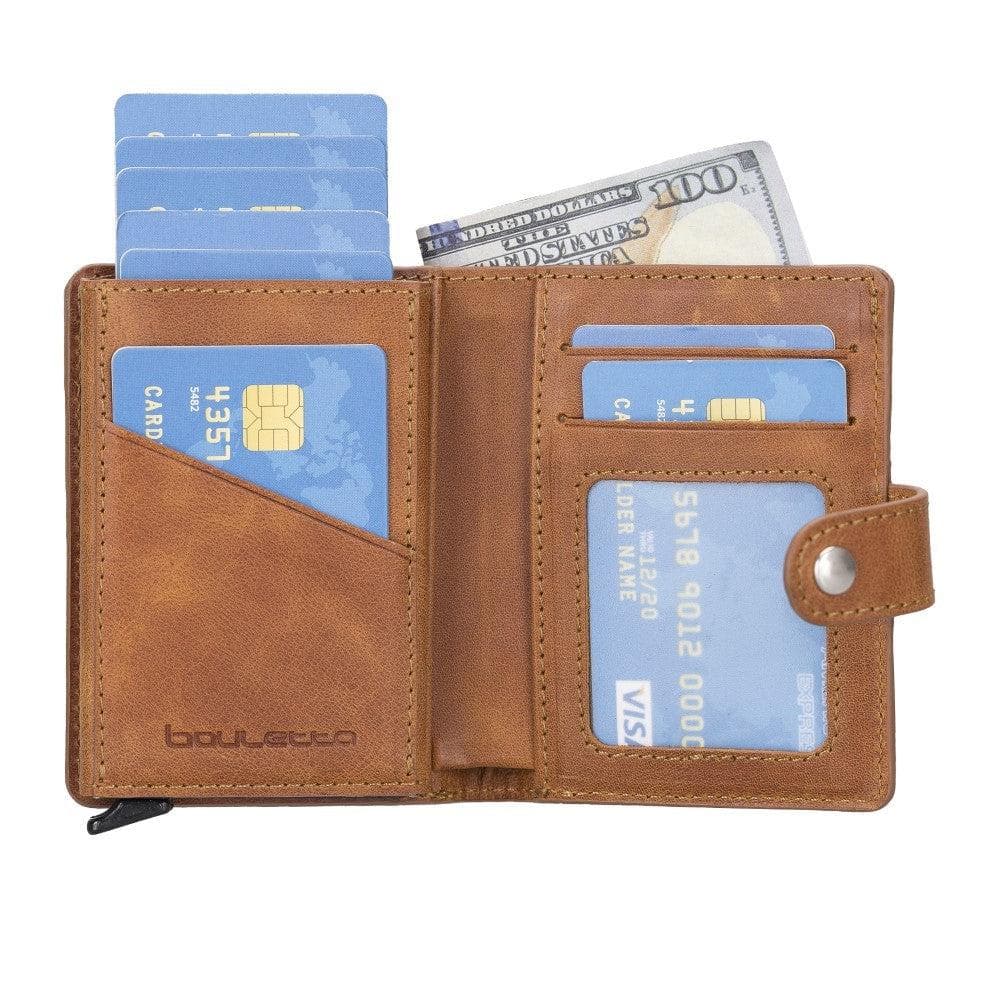 Palermo Zip Mechanical Leather Card Holder Bouletta LTD