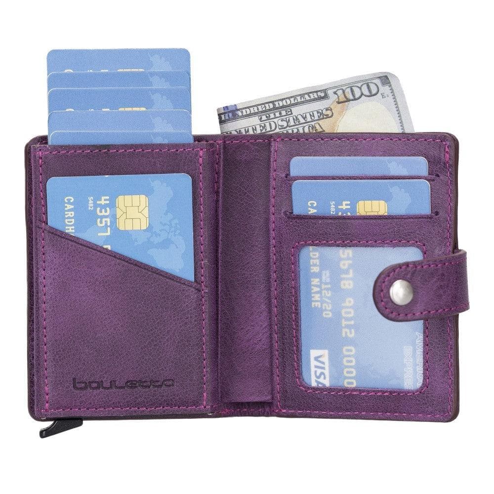 Palermo Zip Mechanical Leather Card Holder Bouletta LTD