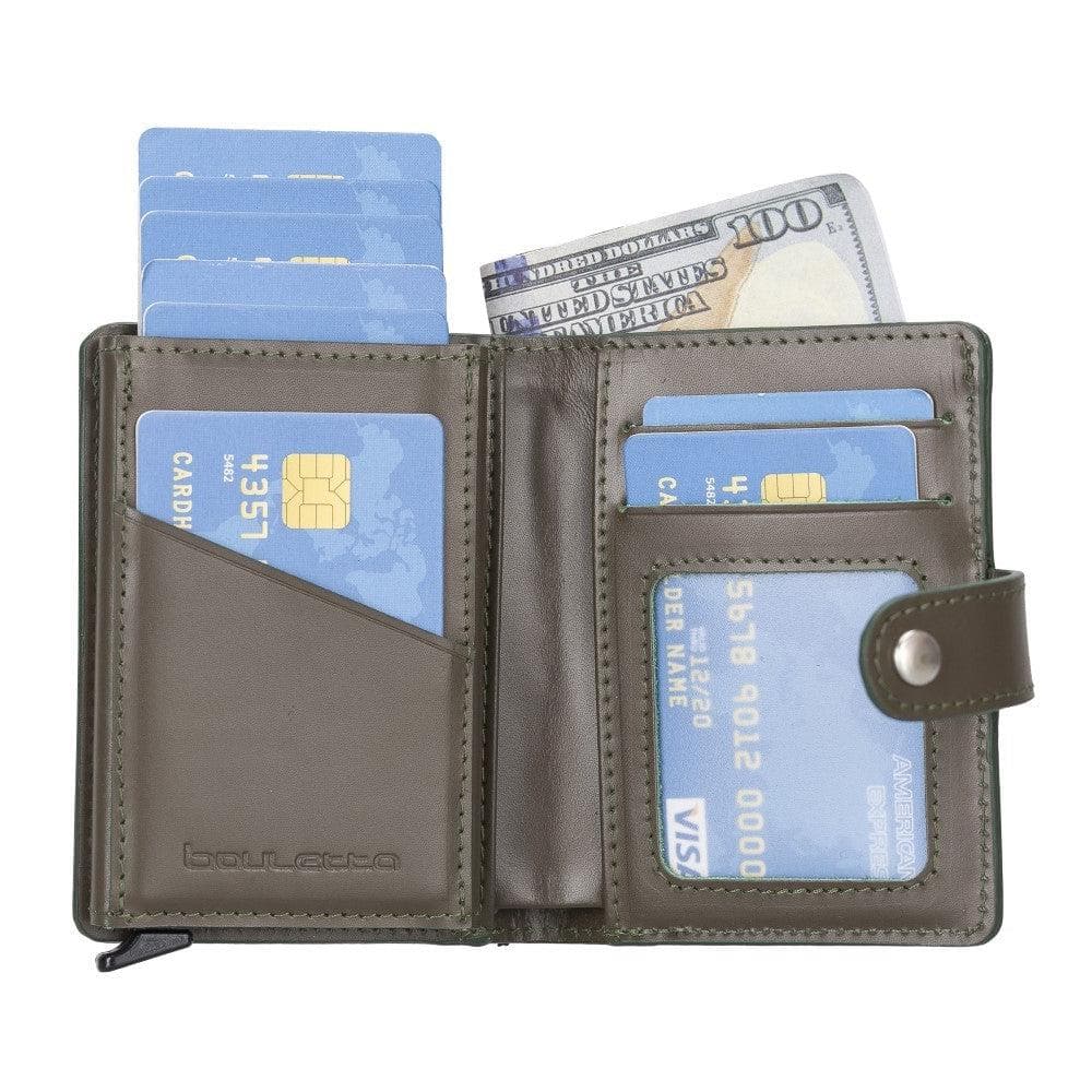 Palermo Zip Mechanical Leather Card Holder Bouletta LTD