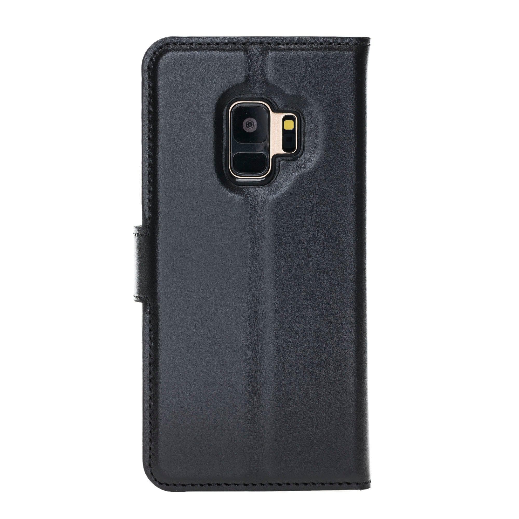 Samsung Galaxy S9 Series Leather Detachble Magic Wallet Case Samsung S9 / Rsutic Black Bouletta