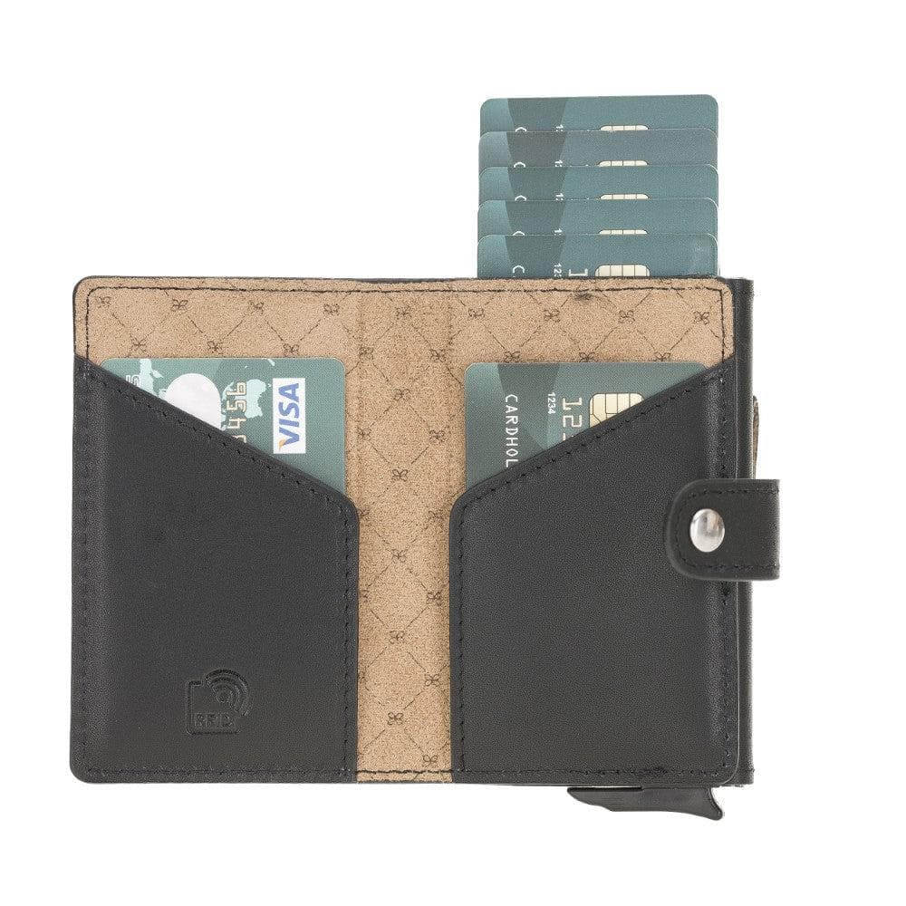 Terry Coin Leather Mechanical Card Holder Bouletta