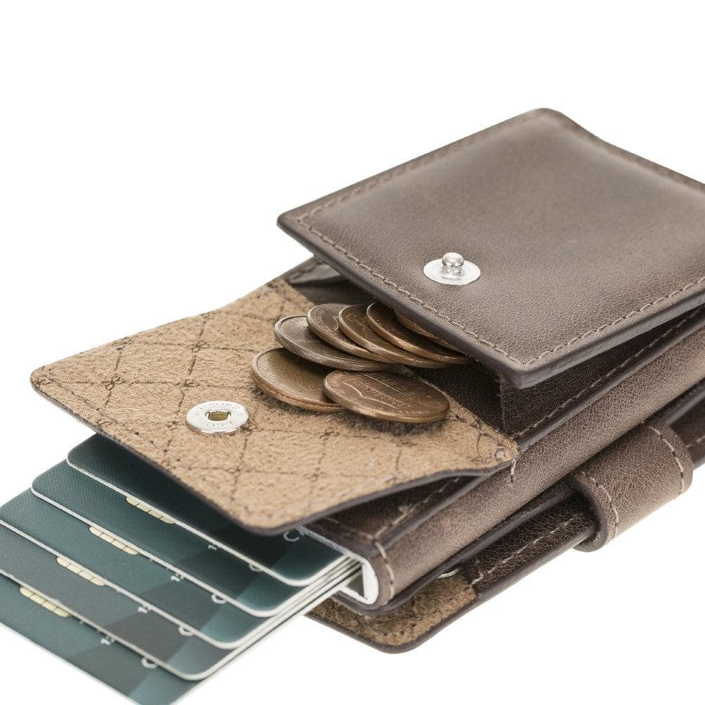 Terry Coin Leather Mechanical Card Holder Bouletta