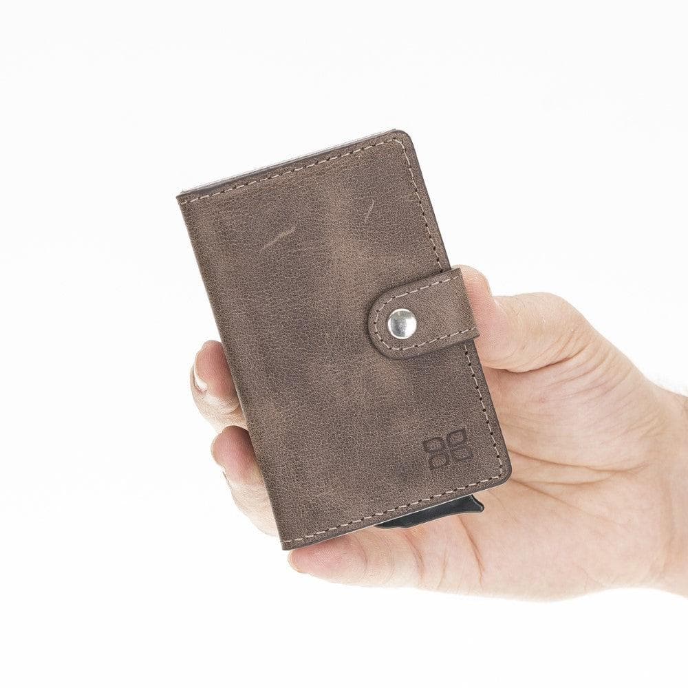 Terry Coin Leather Mechanical Card Holder Bouletta
