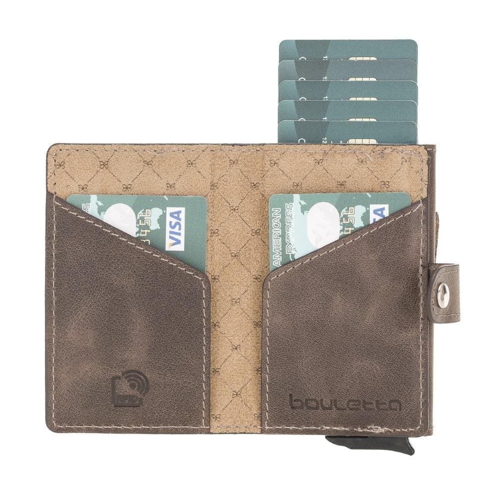 Terry Coin Leather Mechanical Card Holder Bouletta