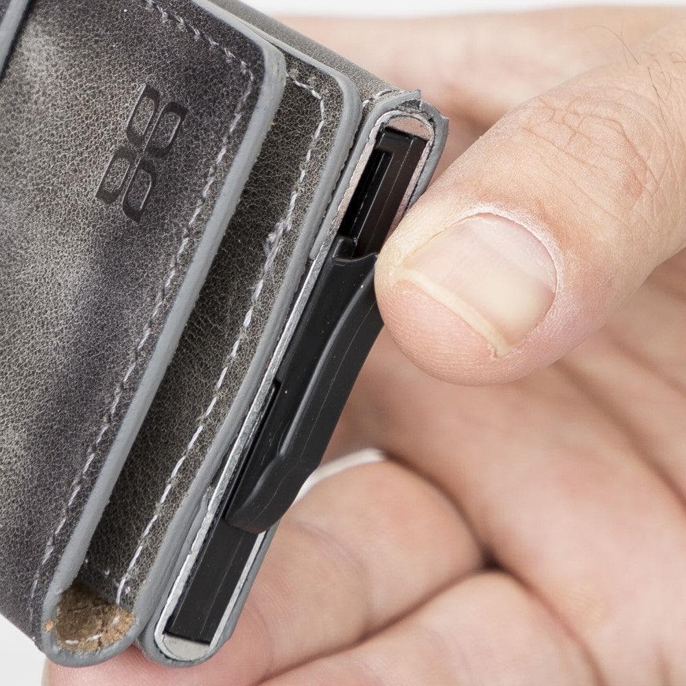 Terry Coin Leather Mechanical Card Holder Bouletta