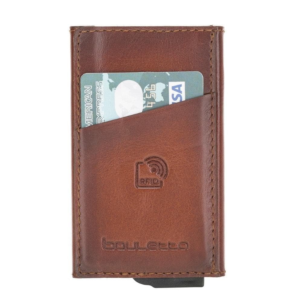 Torres Leather Mechanical Card Holder Bouletta