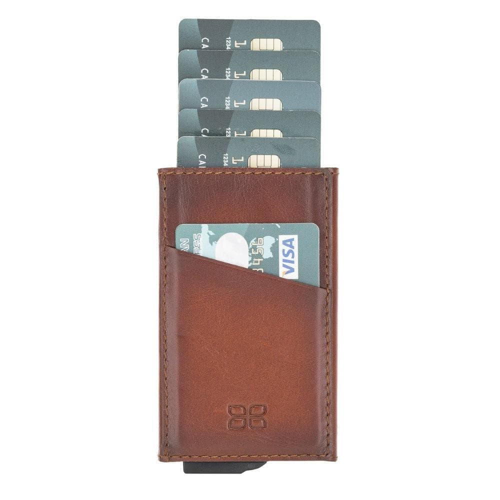 Torres Leather Mechanical Card Holder Bouletta