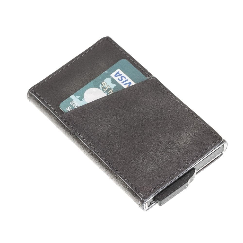 Torres Leather Mechanical Card Holder Bouletta