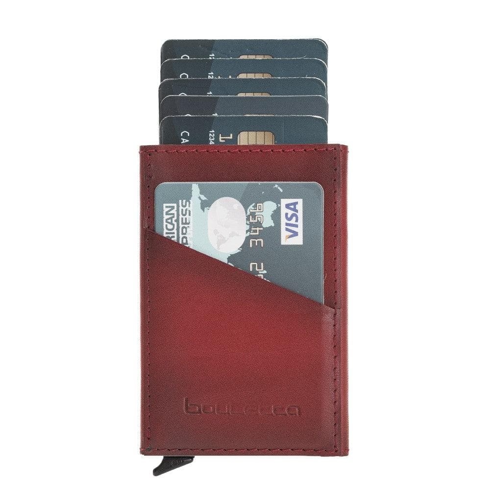 Torres Leather Mechanical Card Holder Bouletta