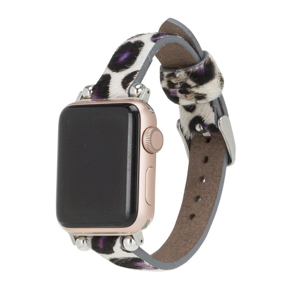Wollaton Ferro Apple Watch Leather Strap zebra Bouletta