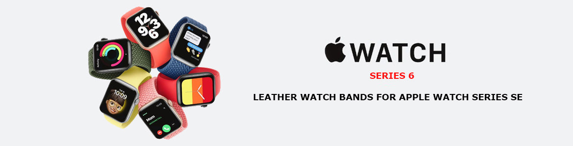 Leather Watch Bands for Apple Watch Series 6